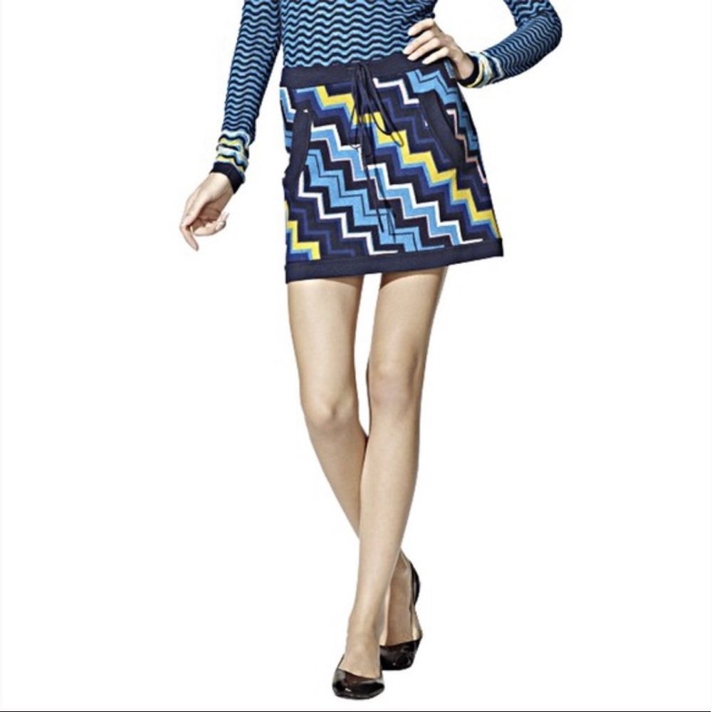 MISSONI Chevron Knit Skirt